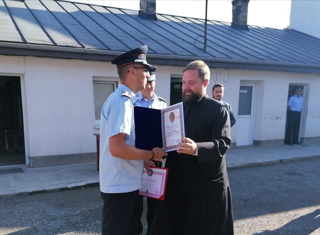 Locotenent-colonel Flaviu Broscoi de la Detașamentul de Pompieri Huedin a trecut în rezervă