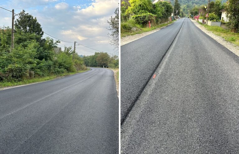 Se toarnă strat nou de asfalt pe DJ 706A Păuliș – Chișcădaga – Lunca – Fizeș – Crăciunești – Băița