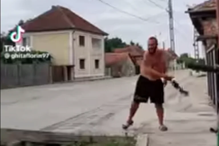 Un bărbat din Tinca, Bihor, s-a filmat în timp ce dădea de pământ cu o pisică: A fost reținut de polițiști!