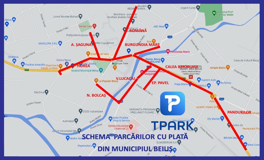 Emil Popa: Începând de luni în Beiuș intră în vigoare taxarea parcărilor pe 9 străzi