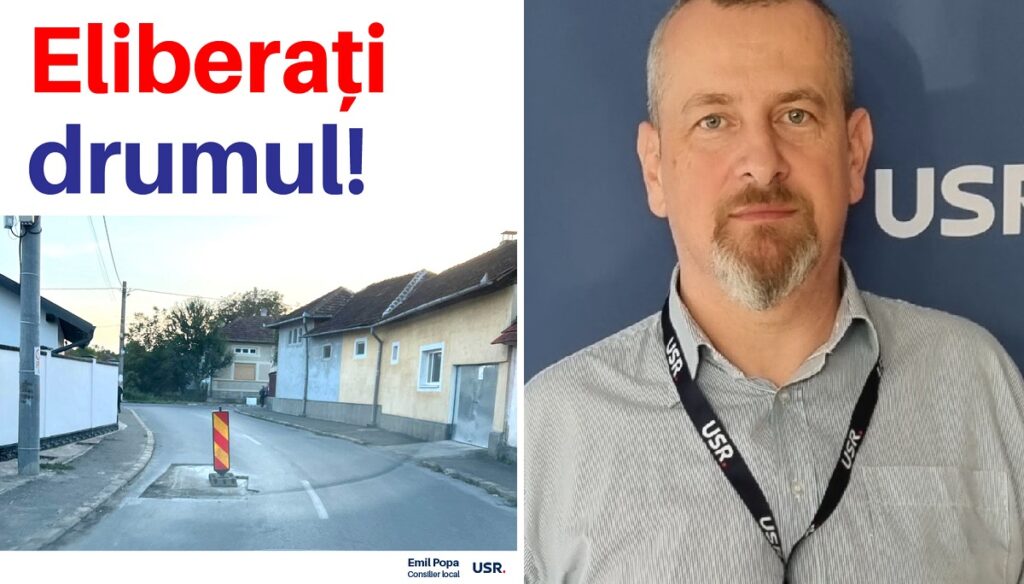 Emil Popa: Pe str. Gheorghe Pituț, colț cu str. Nouă, din Beiuș, drumul este blocat abuziv și ilegal!