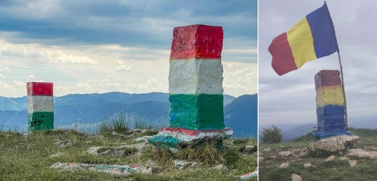 Tricolorul a fost din nou înlocuit cu steagul Ungariei de pe Borna de la Piatra Secuiului