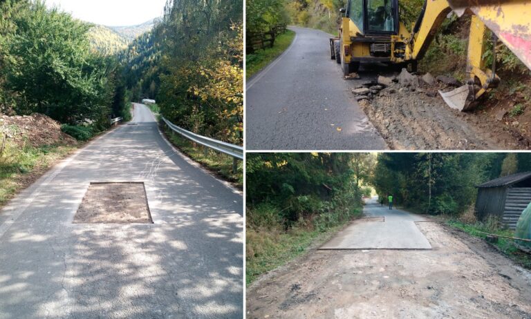 Au demarat lucrările de întreținere pe drumul județean DJ 107T Măguri Răcătău