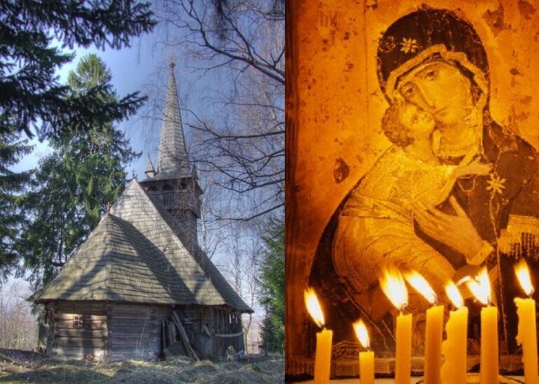 Biserica de lemn din Dângău Mic, ridicată în 1764, cu lemn adus din inima Munților Apuseni
