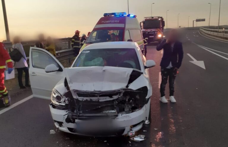 Accident pe A10 la Turda: Două mașini au fost implicate!