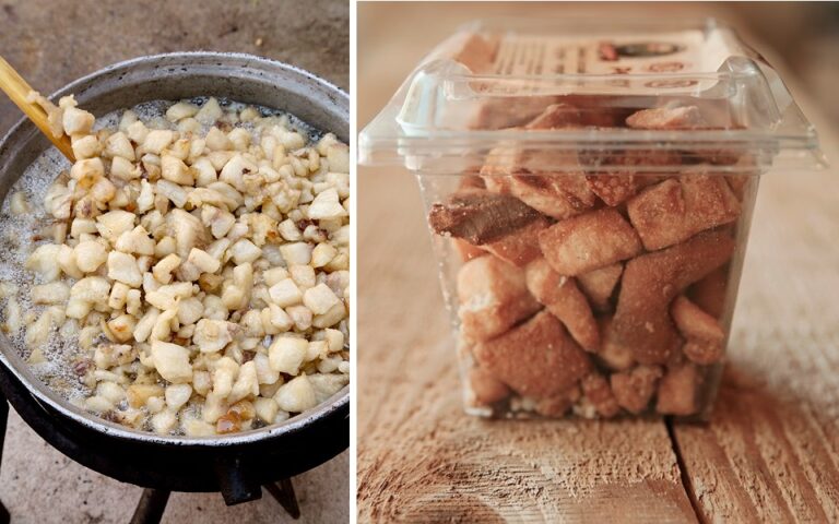 Târgul din centrul Clujului: 1 kg de jumări la 190 lei, toba la 130 lei și parizerul de casă la 90 de lei!
