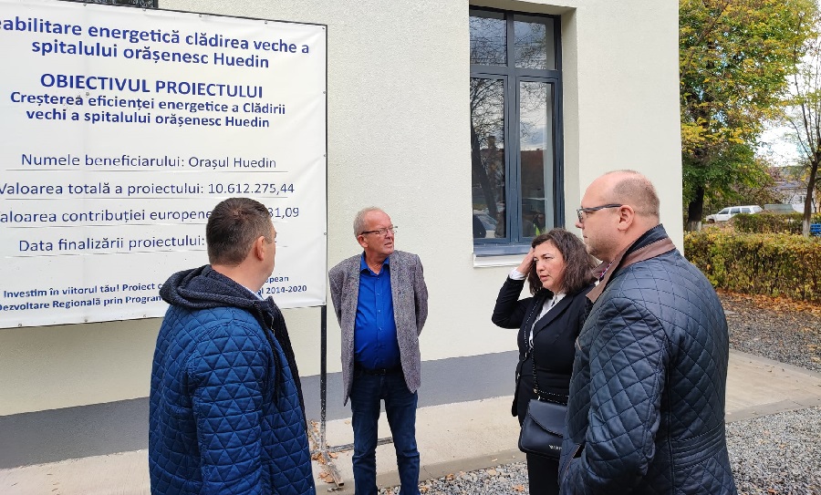 Moroșan: A avut loc recepția la reabilitarea energetică a clădirii vechi a Spitalului din Huedin