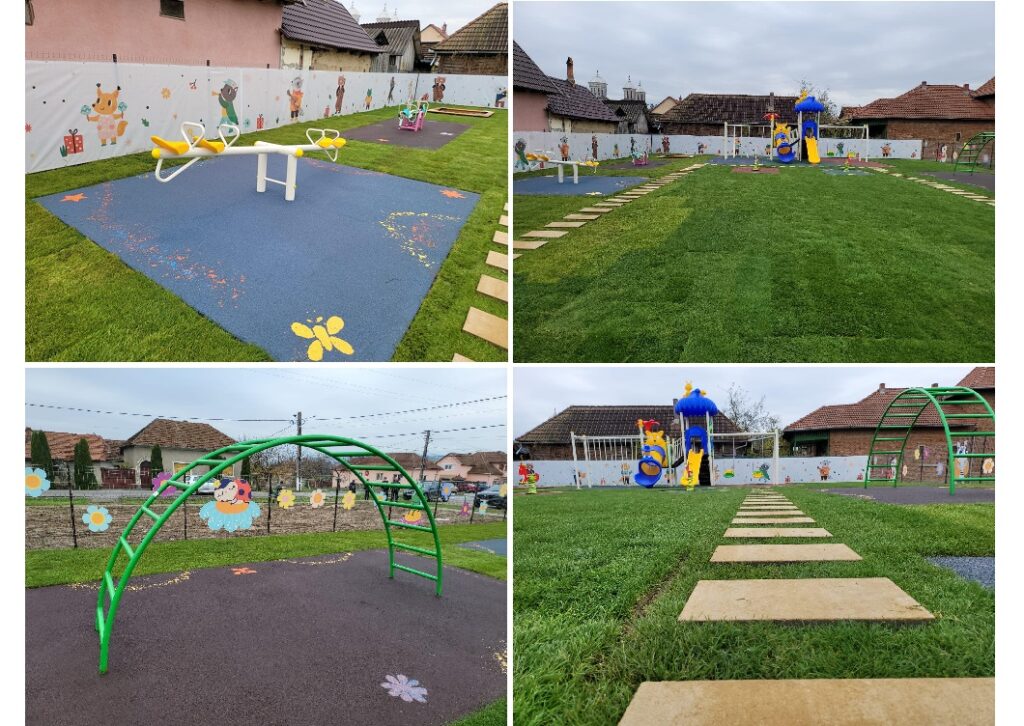 Primul parc pentru copiii din Gurahonț a fost inaugurat