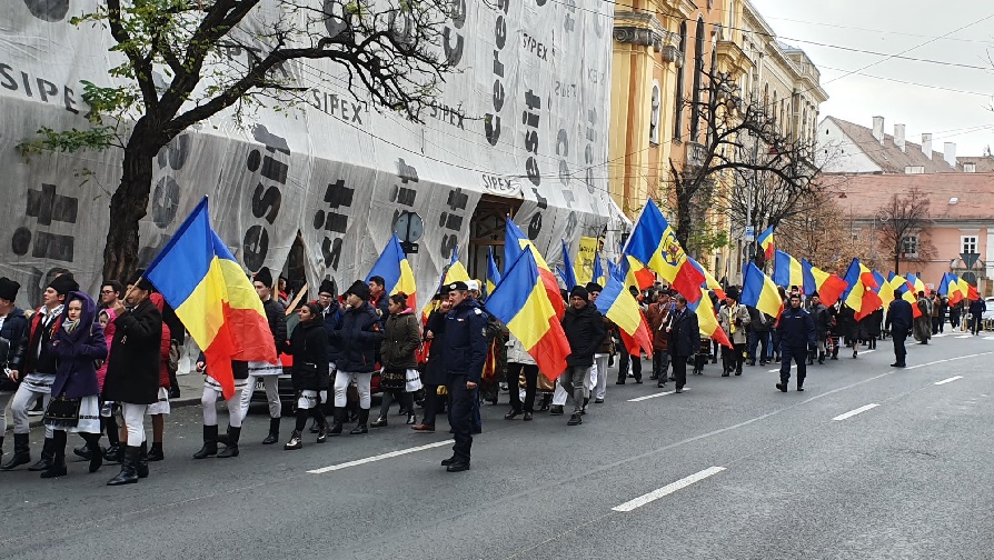 Societatea Cultural-Patriotică Avram Iancu  organizează „Marșul Recunoștinței” dedicată personalităților care au contribuit la realizarea Marii Uniri