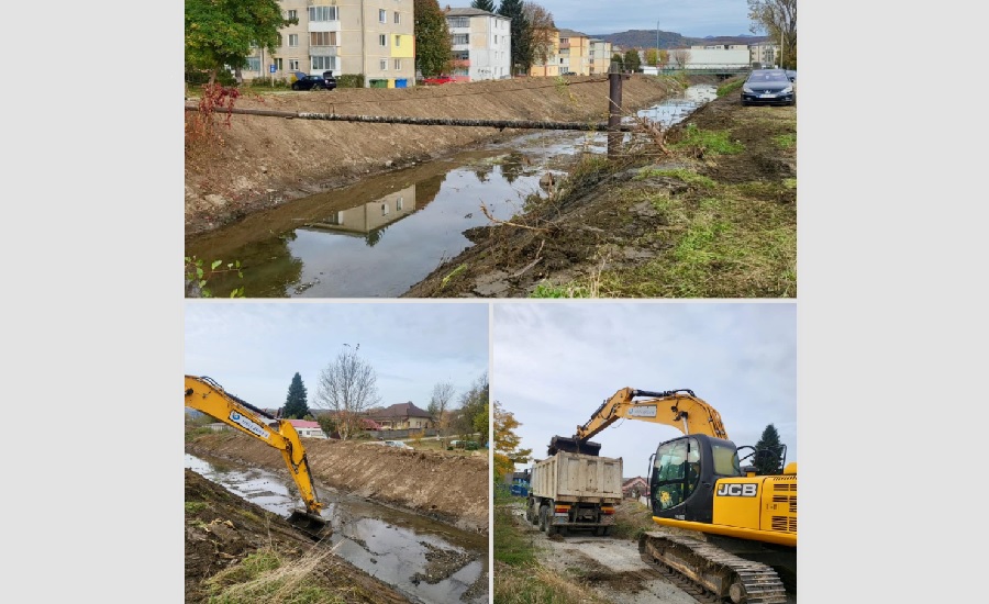 Pe Valea Luncoi s-au desfășurat lucrări de decolmatare pe o lungime de 3 km