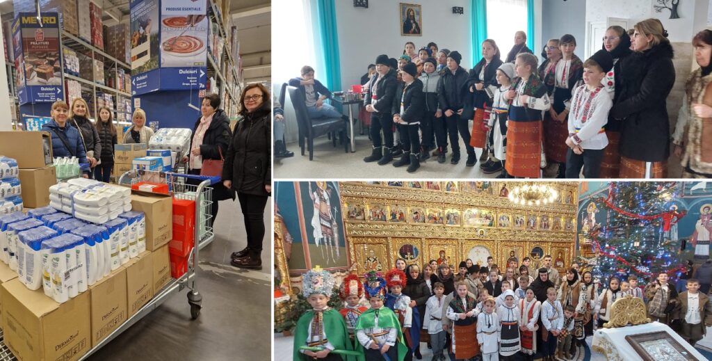 Elevii din Măguri-Răcătău au reușit să aducă bucurie copiilor și bunicilor de la Mănăstirea Dumbrava