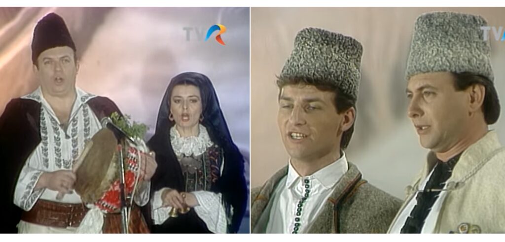 VIDEO din 1992 cu Drăgan Muntean, Dinu Iancu-Sălăjanu, Furdui Iancu, Veta Biriș și Sava Negrean Brudașcu colindând