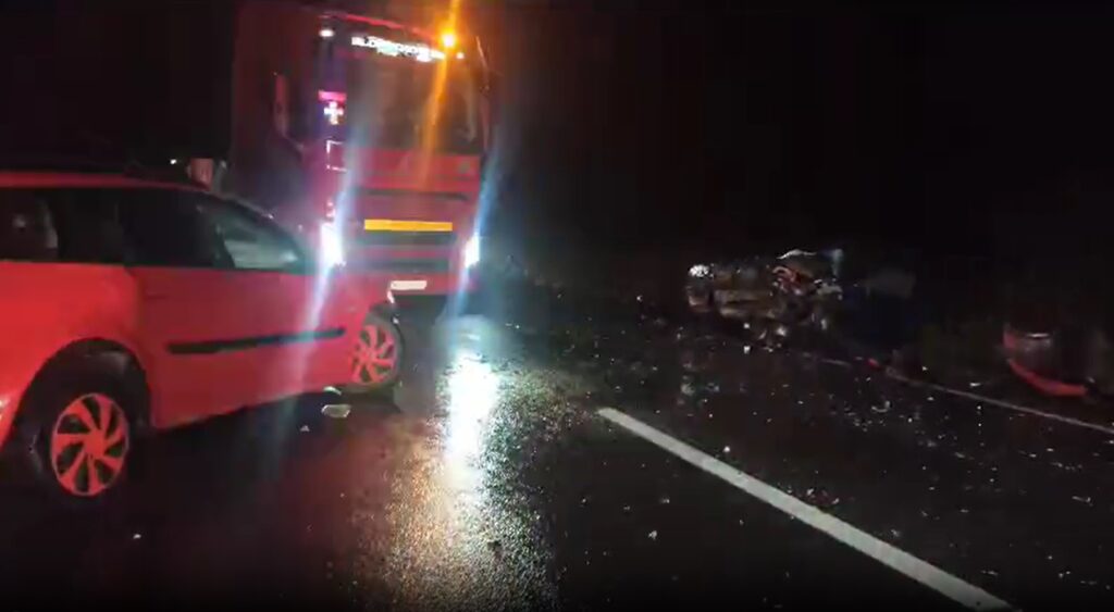 (VIDEO) Accident grav în Bologa: Două persoane au ajuns la spital!