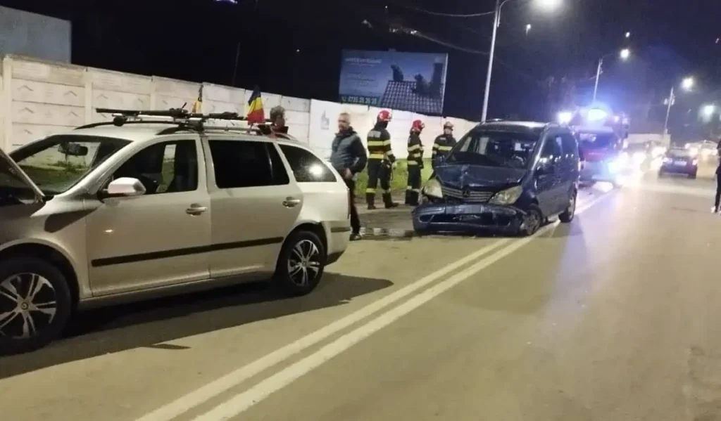 Trei persoane au fost rănite după un accident pe DN1, produs la intrarea în Aiud dinspre Teiuș