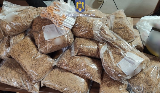 Peste 16 kg de tutun și țigarete artizanale deținute ilegal au fost confiscate în Bihor