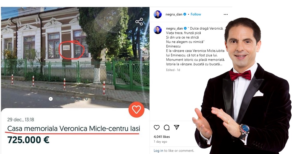 Se vinde casa iubitei lui Eminescu, celebra Veronica Micle. Negru: „Istoria la vânzare, bucată cu bucată”