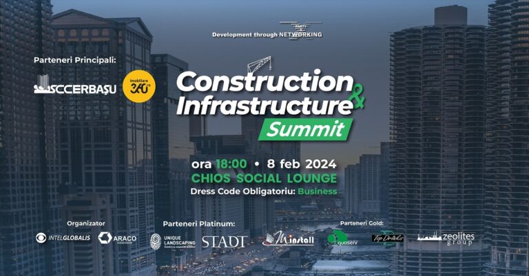Cel mai important summit de construcții și infrastructură din România se organizează în februarie în Cluj-Napoca