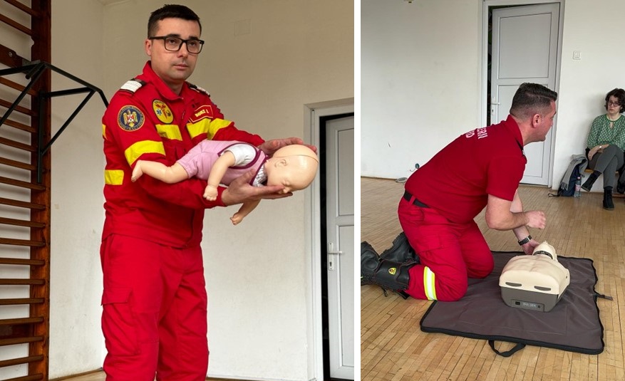 Profesori pregătiți de pompierii bihoreni pe linia acordării primului ajutor