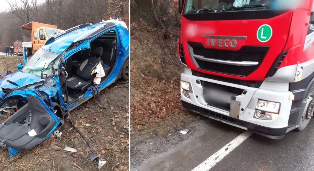 Accident pe DN1E60 Cluj-Oradea, în Poieni: Un bărbat a fost preluat de elicopterul SMURD