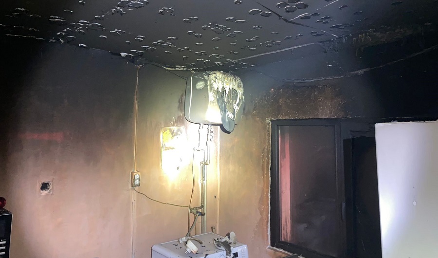 Intervenție stingere incendiu casă de locuit Orăștioara de Sus