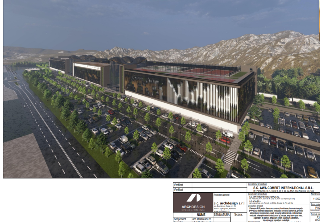 Urbaniștii au dat OK-ul pentru un nou mall situat pe fostul târg auto la ieșire din Florești spre Gilău. Cât va îngreuna circulația noul mall?