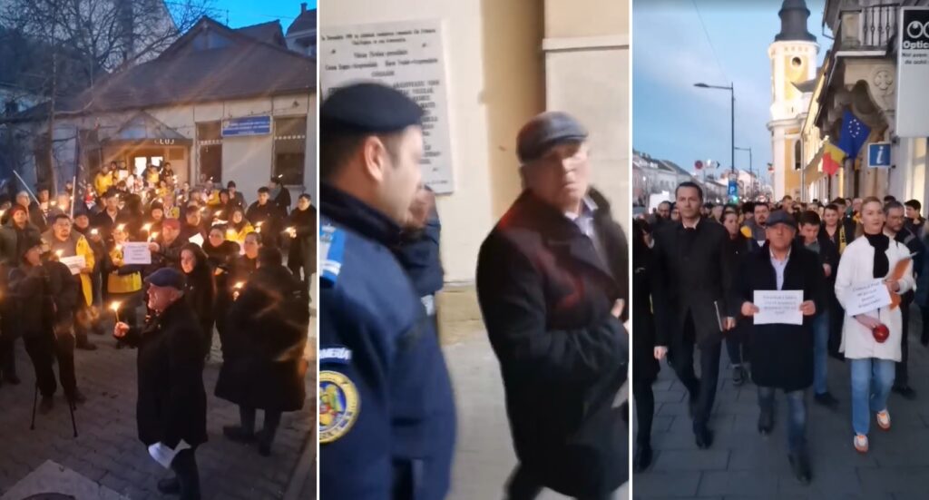 Curtea partidelor PSD și PNL de la Cluj a fost luată cu asalt de 280 de membri AUR: PSDiștii și PNLiștii clujeni au fugit din fața naționaliștilor!