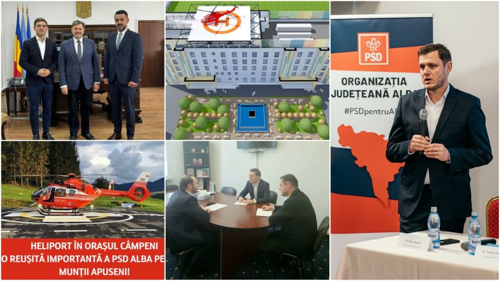 Se dezvoltă infrastructura medicală din Apuseni. Ce proiecte susține PSD Alba în Câmpeni și Abrud?