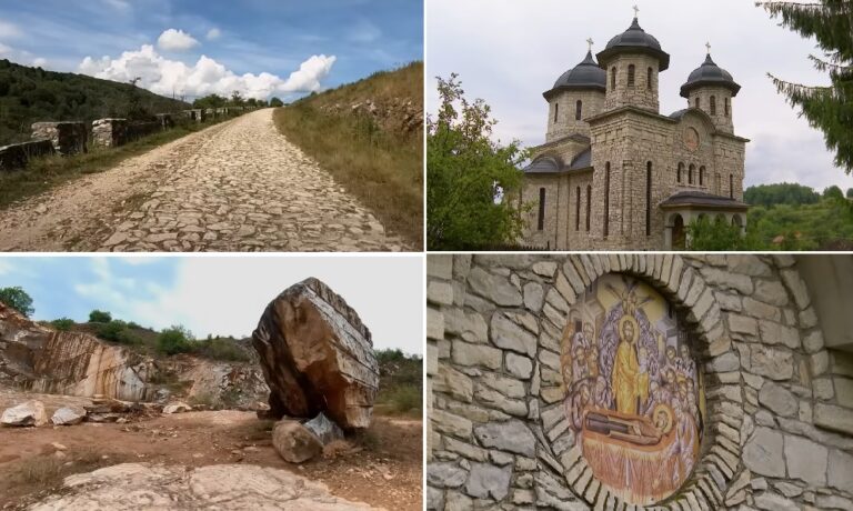 Singurul sat cu drum, biserică și clădiri din marmură din Europa de Est este în România, în Ținutul Pădurenilor