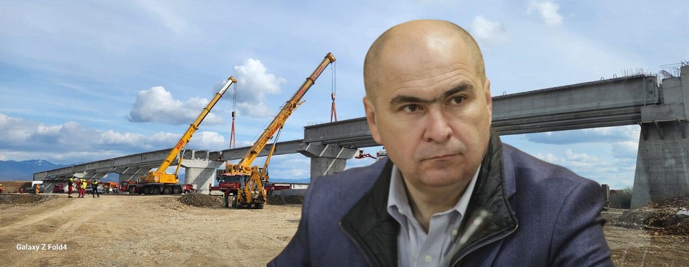 Bolojan: S-a montat ultima grindă la pasajul de la Drăgănești! În vara vom circula și pe centura Beiuș