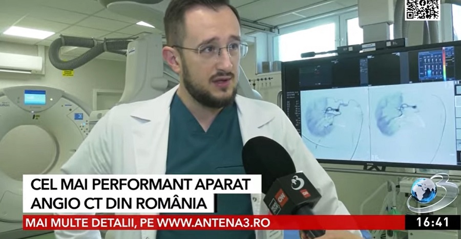 Doctorul brădean Dan Mihoc explică cum funcționează cel mai performant aparat angio CT din sud-estul Europei