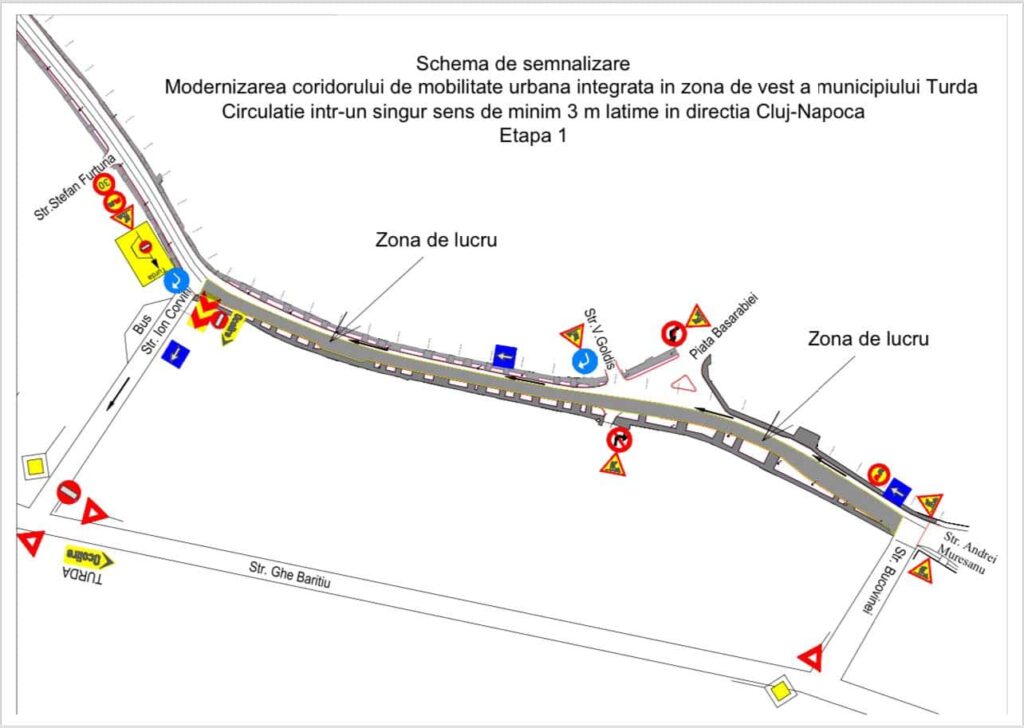 Circulația mașinilor se închide temporar pe un sector din DN1 în Turda