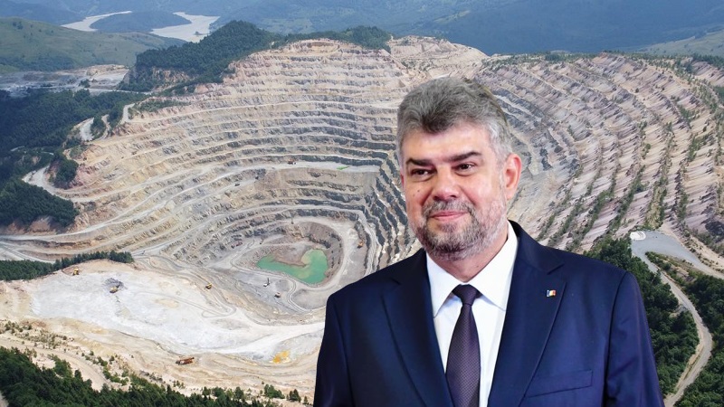 Marcel Ciolacu propune un referendum pe tema  exploatării aurului de la Roșia Montană