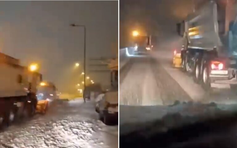 (VIDEO) Ninge abundent în centrul țării! Cod galben de vreme rea în inima Ardealului!