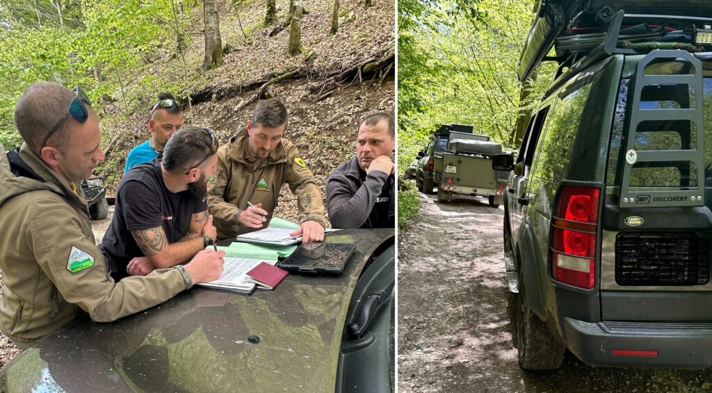 Șoferii care au intrat cu mașini 4×4 în Parcul Național Apuseni au fost amendați de rangeri