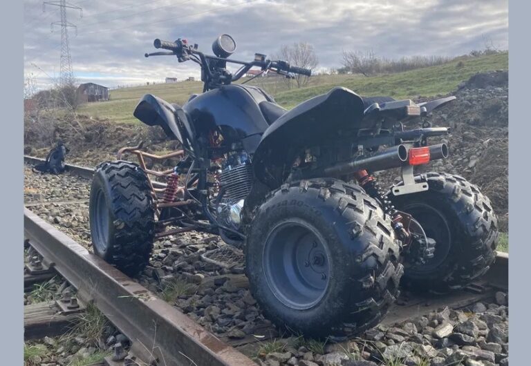 Un pensionar din Stremț, de 78 de ani, a fost prins în timp ce conducea un ATV fără permis