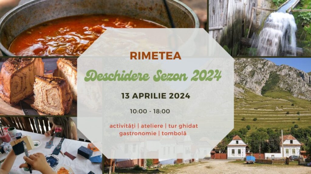 Se deschide sezonul turistic la Rimetea: Ateliere,  mâncăruri tradiționale, rafting pe Arieș, istoria și cultura locală