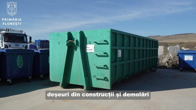 Floreștiul are „Ecocentru”, unde locuitorii pot arunca civilizat deșeurile mari