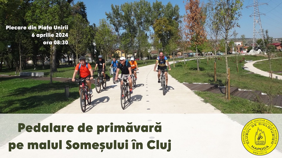 Pedalare de primăvară pe malul Someșului în Cluj