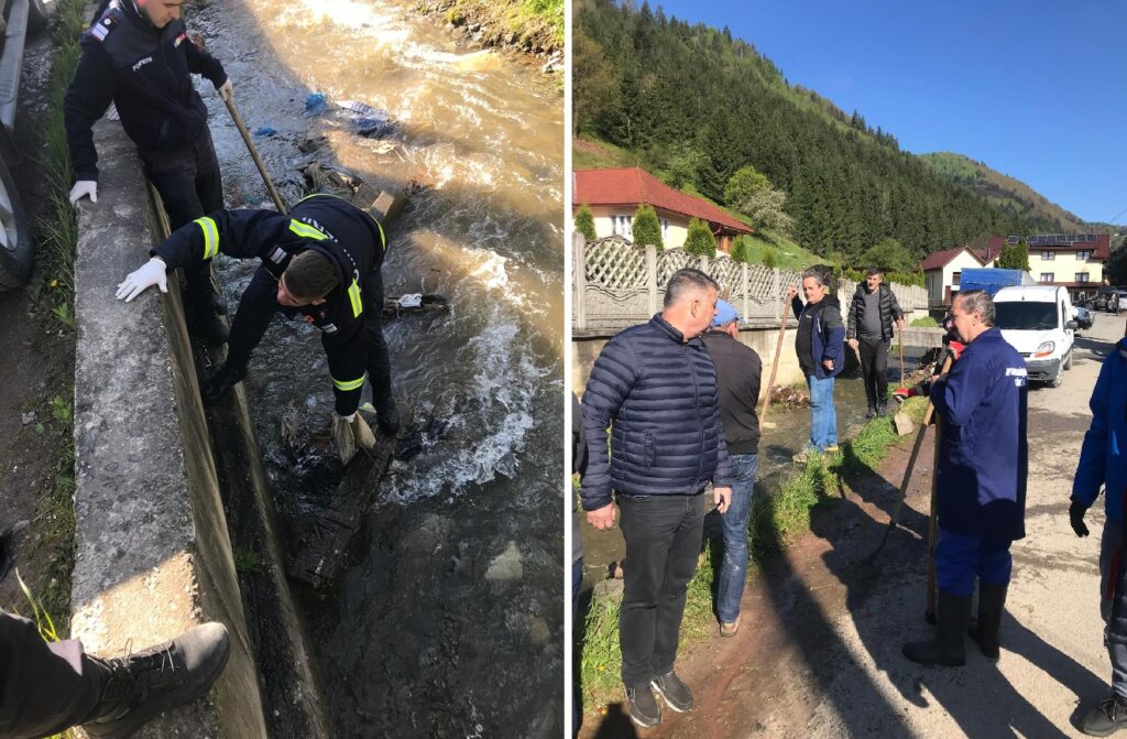 Campanie de ecologizare a cursurilor de apă din Câmpeni
