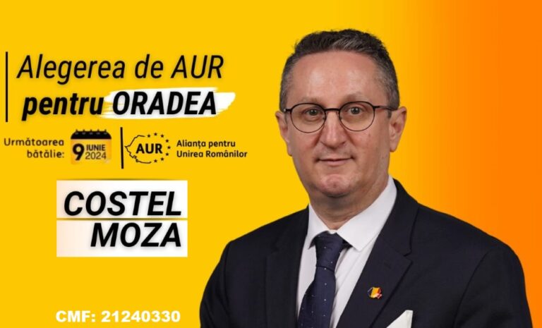 Propunerile lui Costel Moza pentru Oradea: Scăderea taxelor, sprijin pentru familii, creșterea natalității si a nivelului de trăi