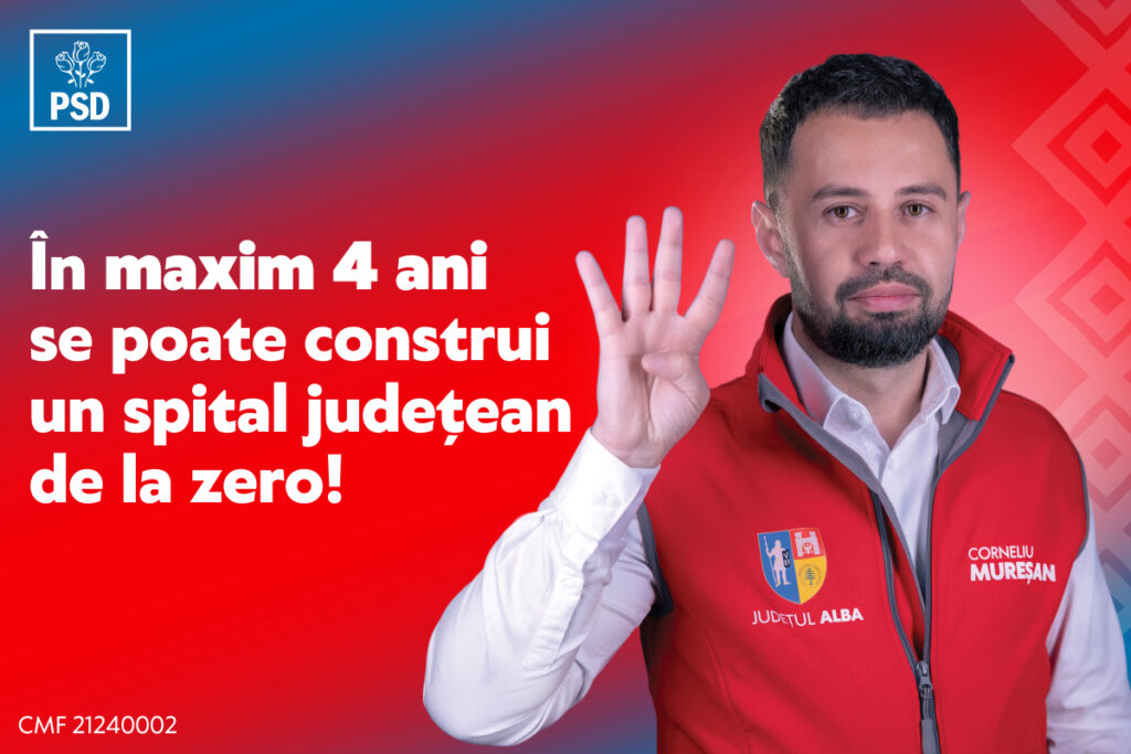 Corneliu Mureșan: Se poate construi un spital județean de la zero și în Alba, cu pricepere, muncă și bună credință