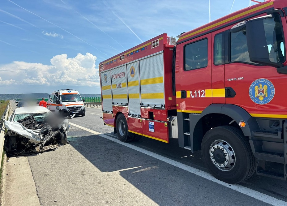 Accident pe Autostrada A3, pe banda 1 de circulație: Un bărbat de 35 de ani a murit!