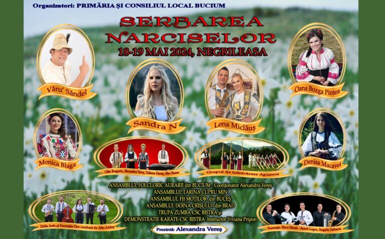 Serbarea Narciselor de la Negrileasa are loc în acest weekend