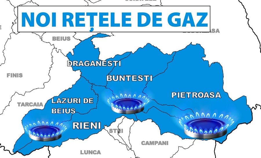 Încep lucrările la gaz în Rieni, Buntești, Drăgănești, Lazuri de Beiuș și Pietroasa