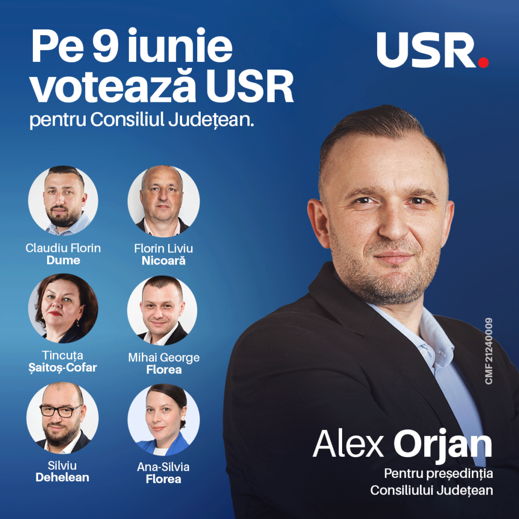 Votați USR pentru o nouă voce în Consiliul Județean