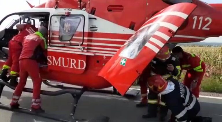 Accident grav pe DN 67C – Transalpina, între Laz și Căpâlna: Motociclist rănit grav, elicopterul SMURD solicitat la intervenție!