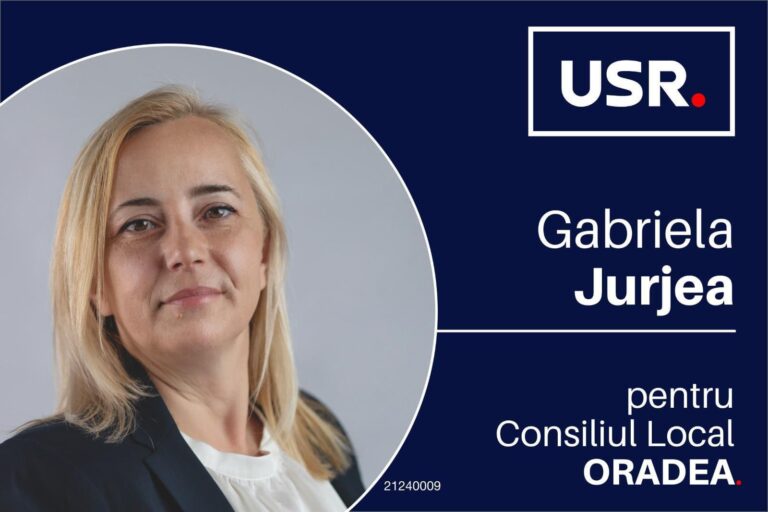 Cine este Gabriela Jurjea, candidat USR pentru Consiliul Local Oradea?