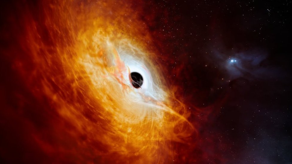 Astronomii au descoperit una dintre cele mai mari găuri negre din univers