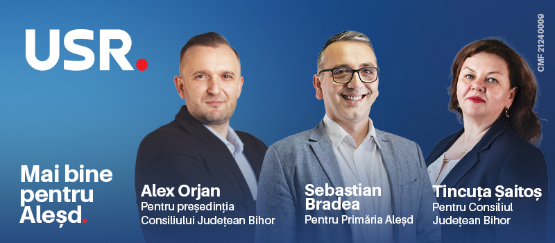 Sebastian Bradea (USR) pentru Primăria și Consiliul Local Aleșd