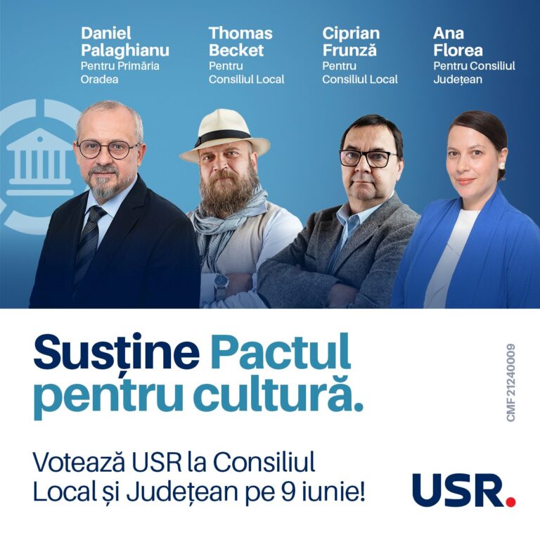 USR le propune orădenilor Pactul pentru Cultură